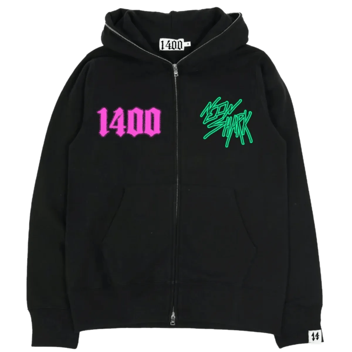 Trippie Redd Merch Neon Shark FullZip Hoodie Black WHAT’S ON THE STAR?