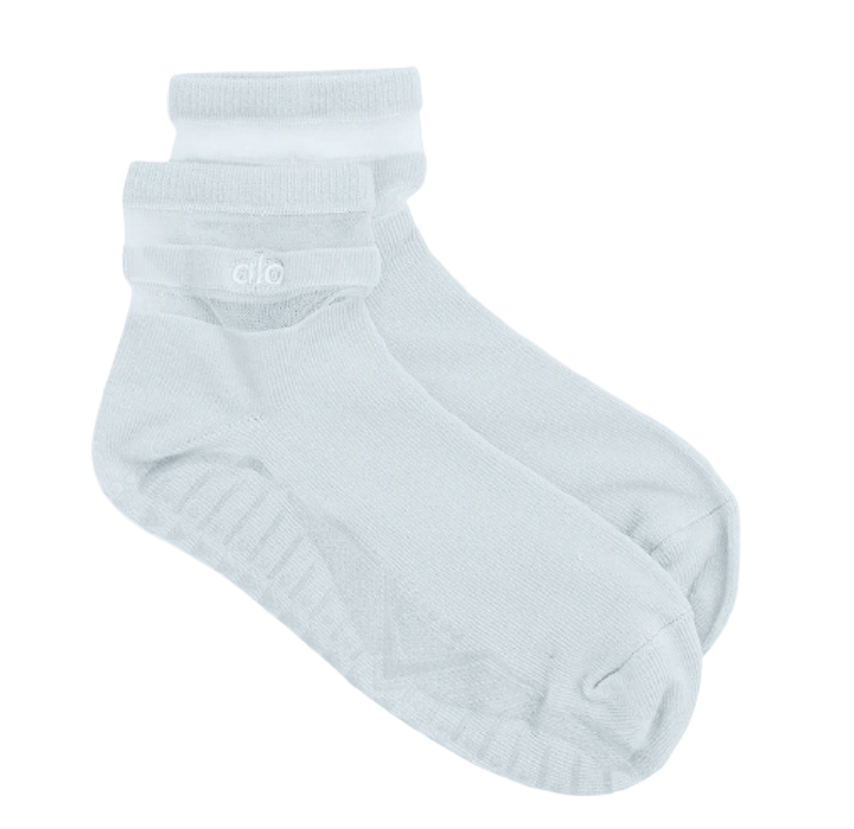 Alo Yoga Pulse Barre Powder Blue Socks WHAT’S ON THE STAR?