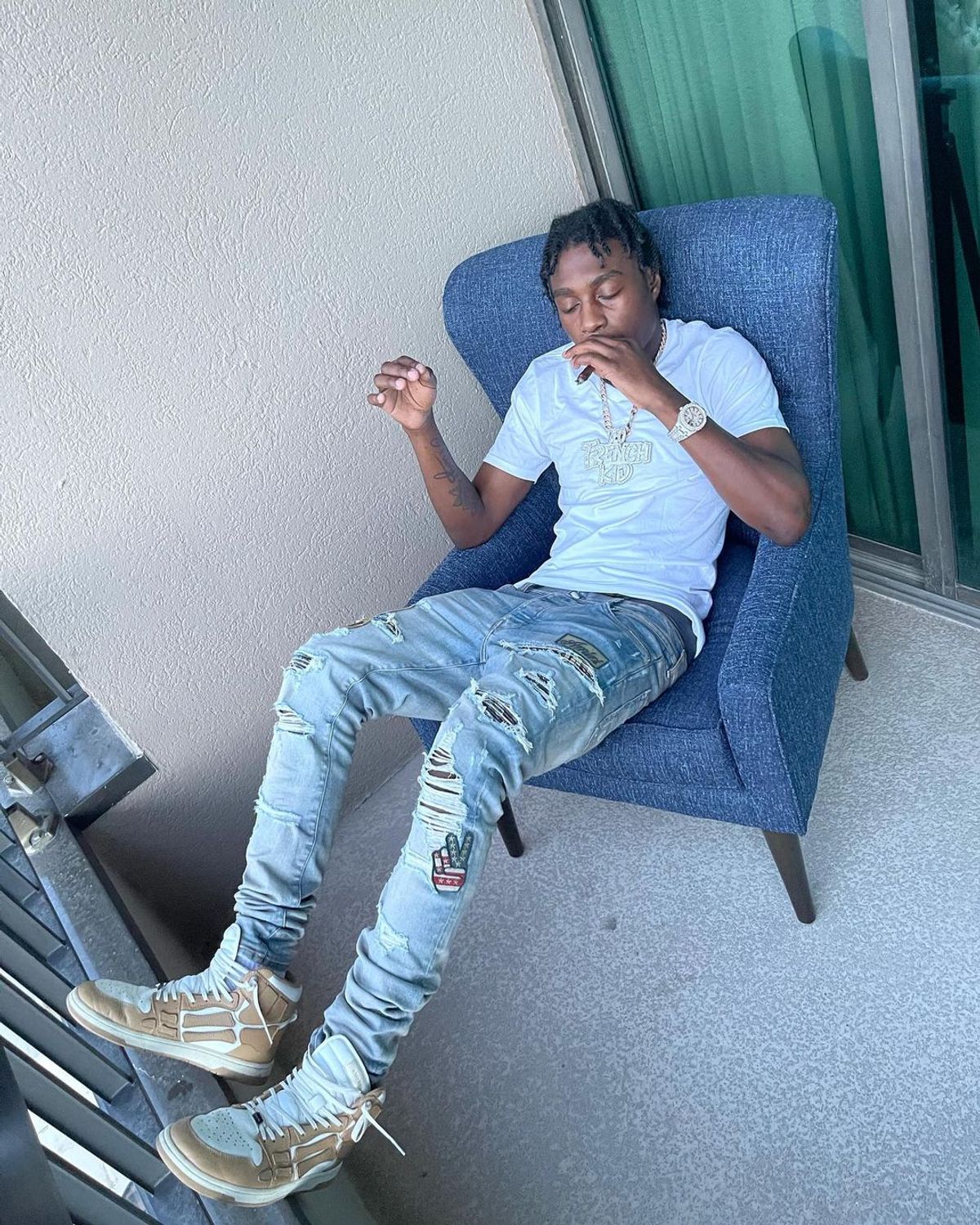 Lil Tjay Outfit from June 5, 2021 WHAT’S ON THE STAR?