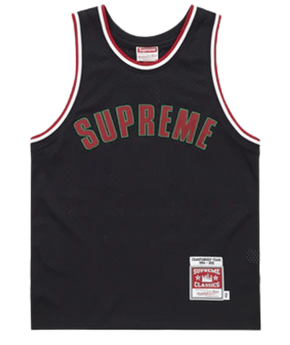 Supreme × Mitchell & Ness Black Basketball Jersey WHAT’S ON THE STAR?