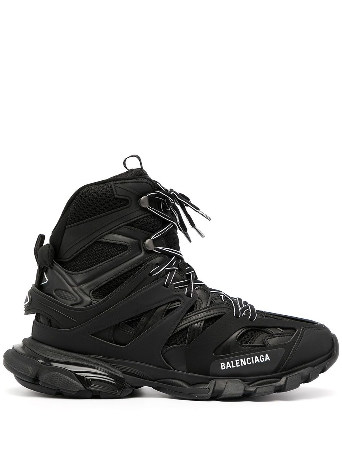 Balenciaga Track Hike Logodetailed Mesh And Rubber Hightop Sneakers