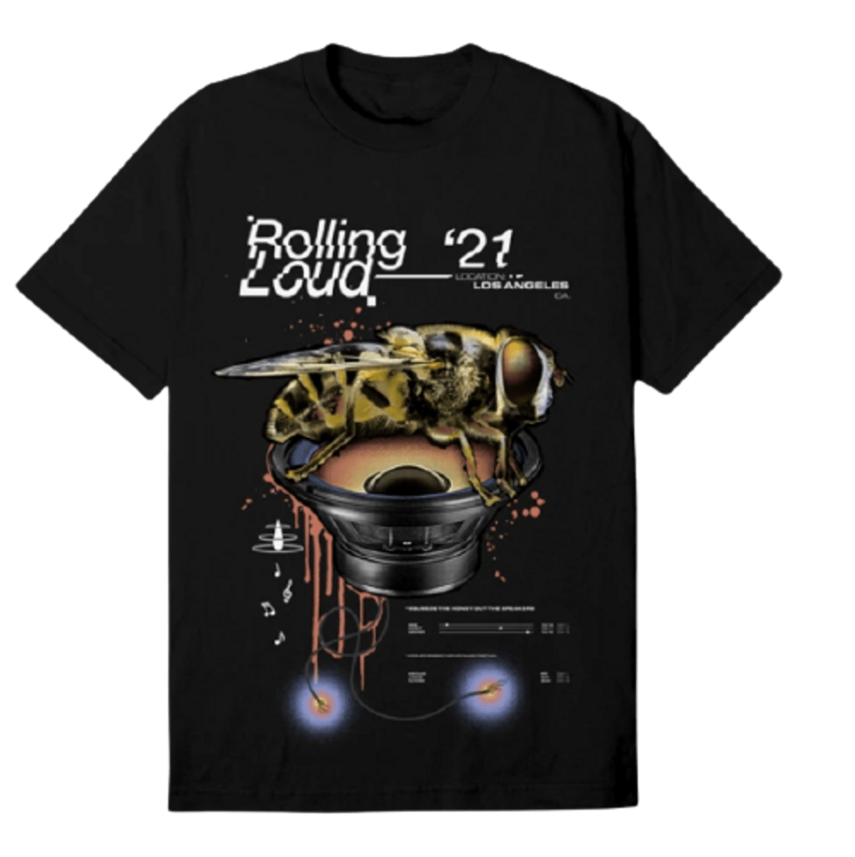 Rolling Loud Merch Black Sweet TShirt WHAT’S ON THE STAR?