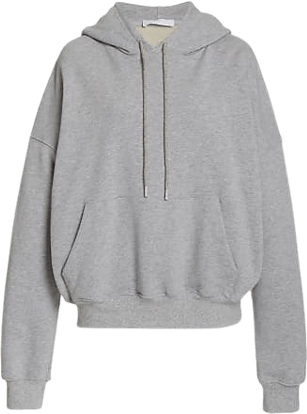 Wardrobe.NYC Grey Marl Drawstring Cotton Hoodie WHAT’S ON THE STAR?