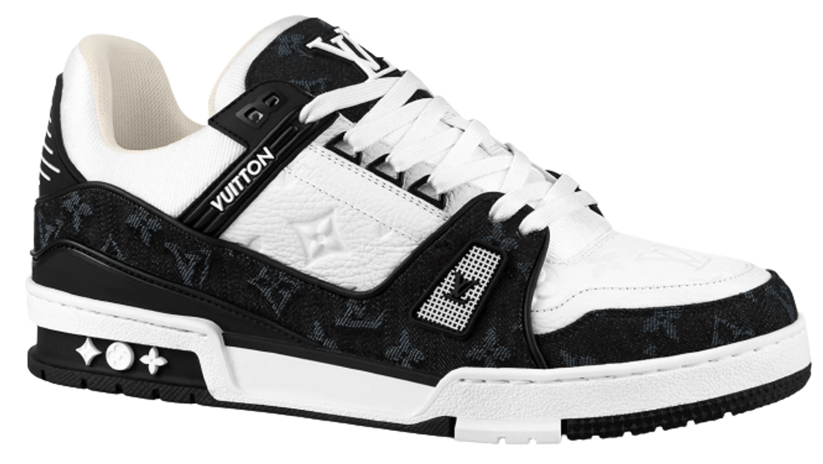 Louis Vuitton Monogram Denim Lv Black Trainer Sneakers WHAT’S ON THE