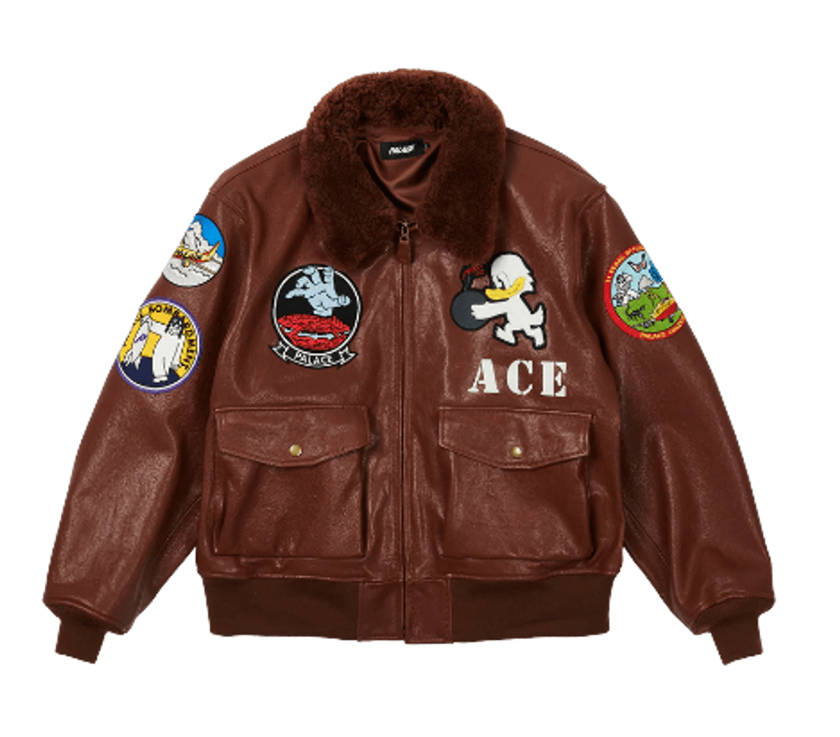 Palace Leather Flight Jacket WHAT’S ON THE STAR?