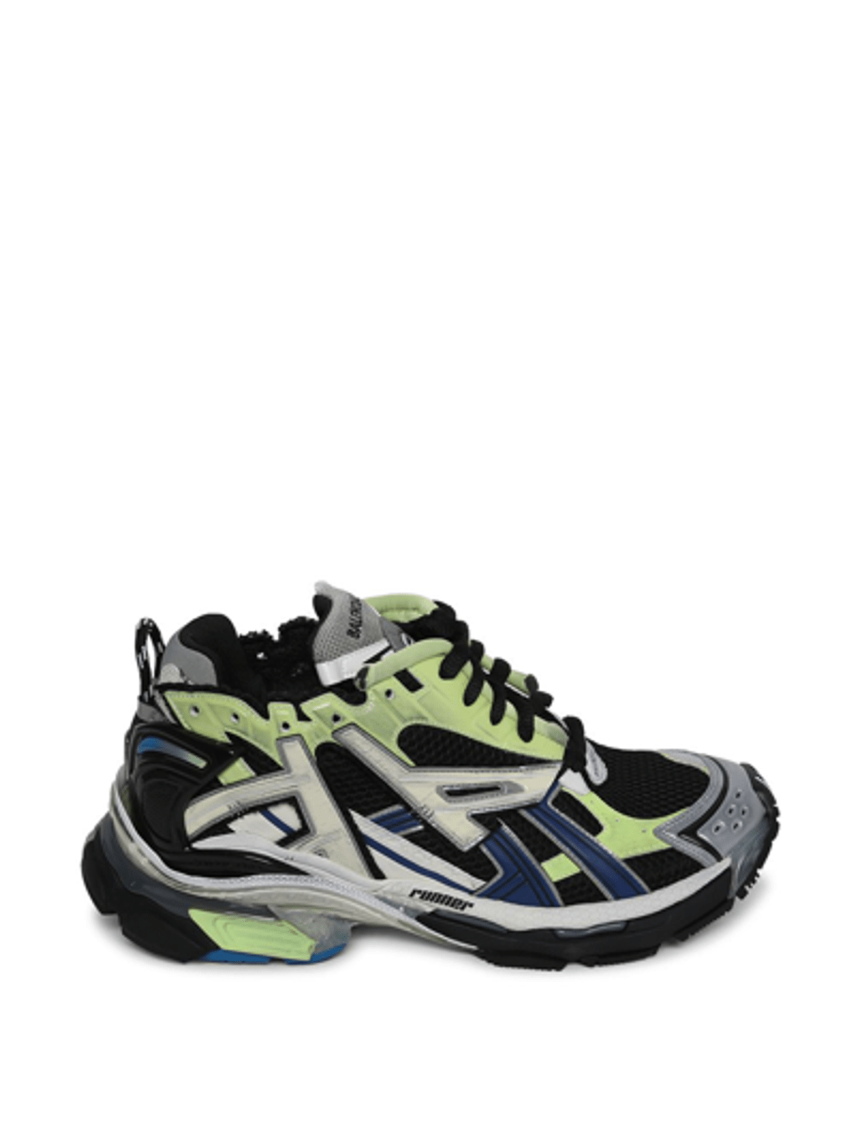 Balenciaga Runner Mesh And Nylon Sneakers In Green WHAT’S ON THE STAR?