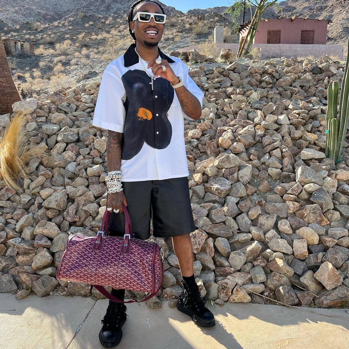 Quavo Outfit from April 17, 2022 WHAT’S ON THE STAR?