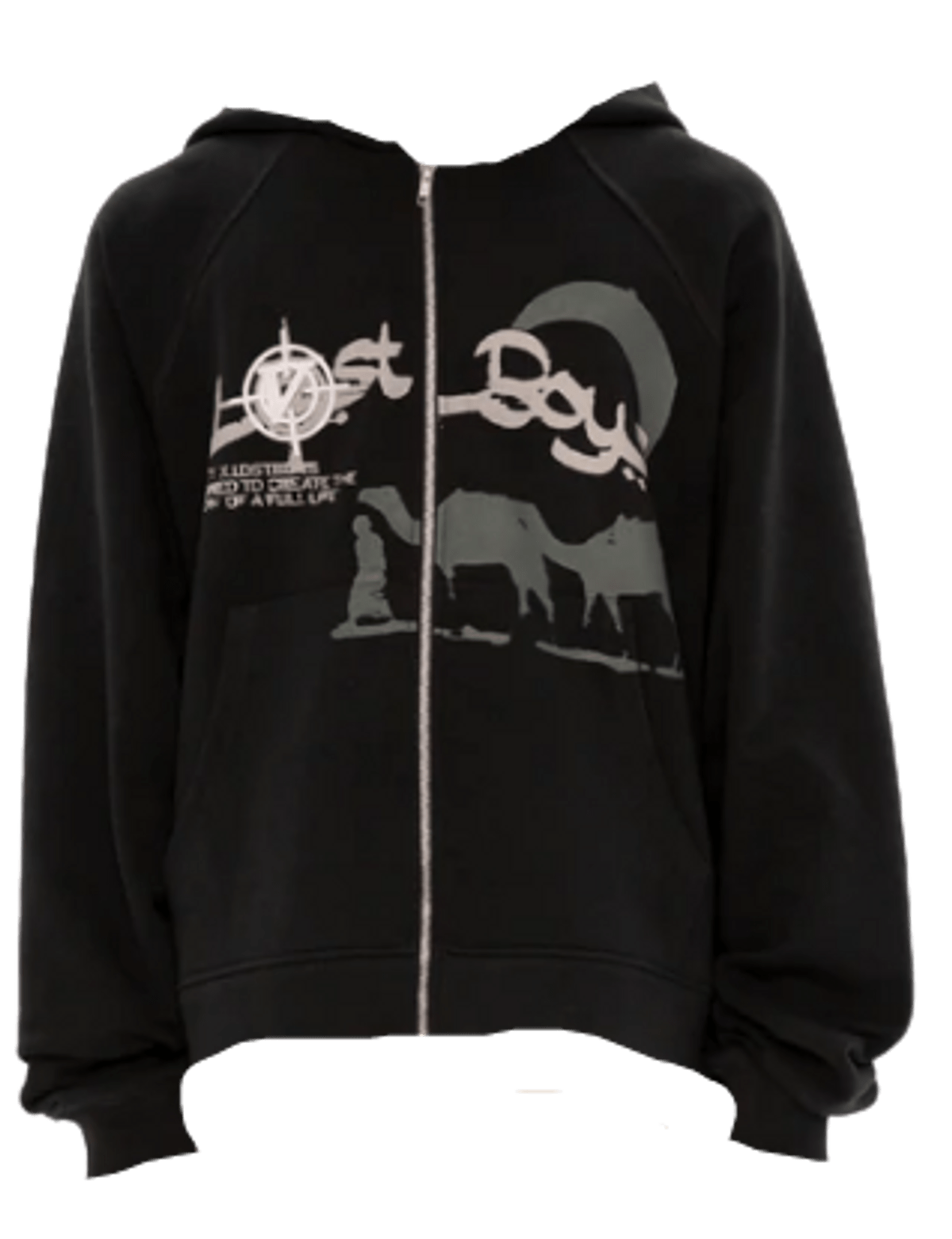 Vicinity × Lostboys Zip Grey Hoodie WHAT’S ON THE STAR?