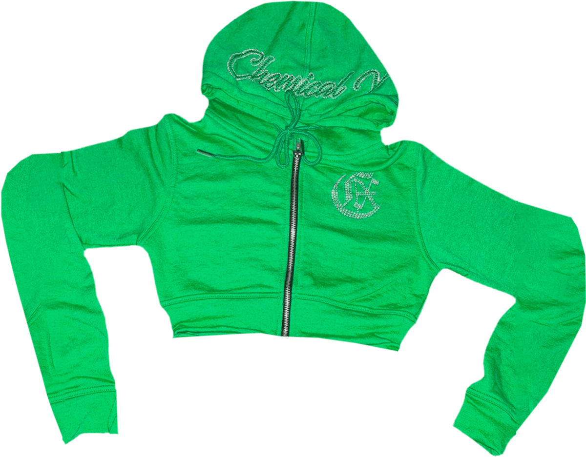Chemical X Boutique Icy Green Hoodie WHAT’S ON THE STAR?