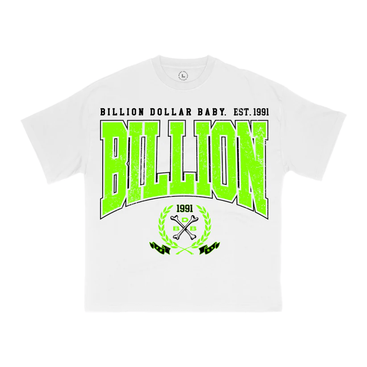 Billion Dollar Baby White Seal Green TShirt WHAT’S ON THE STAR?