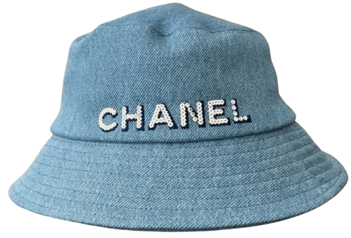 Chanel Authentic Chanel Denim Bucket Hat WHAT’S ON THE STAR?
