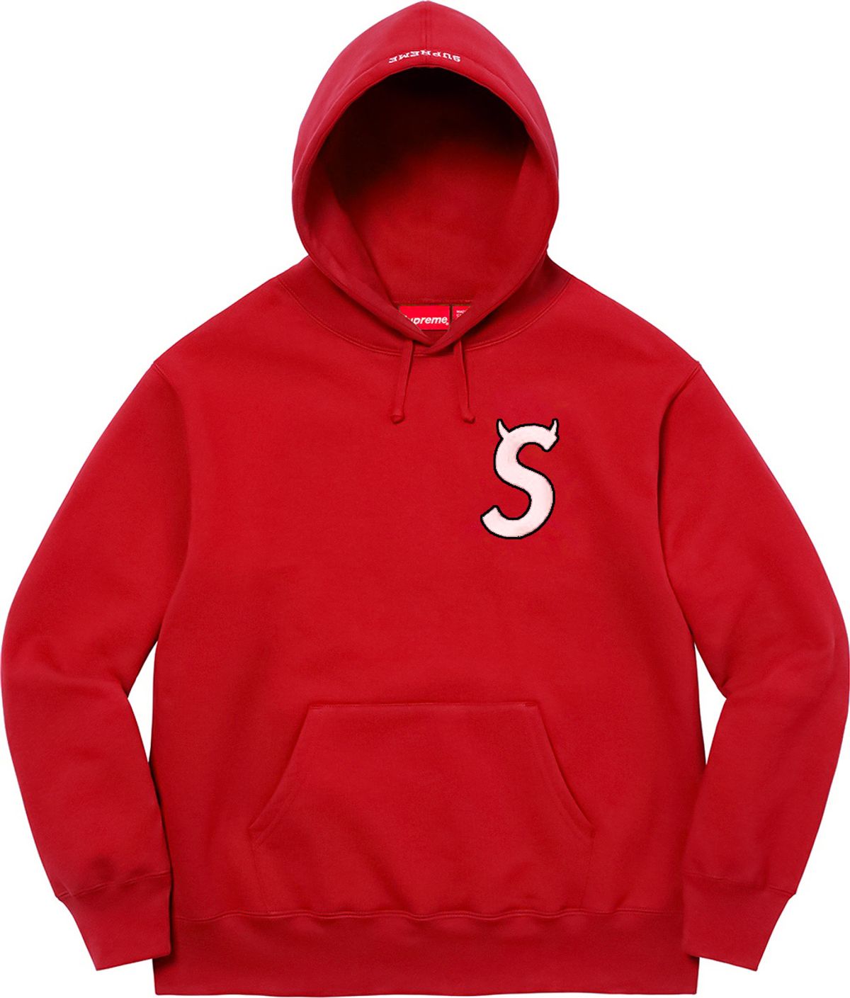 Supreme S Logo Red Hoodie WHAT’S ON THE STAR?