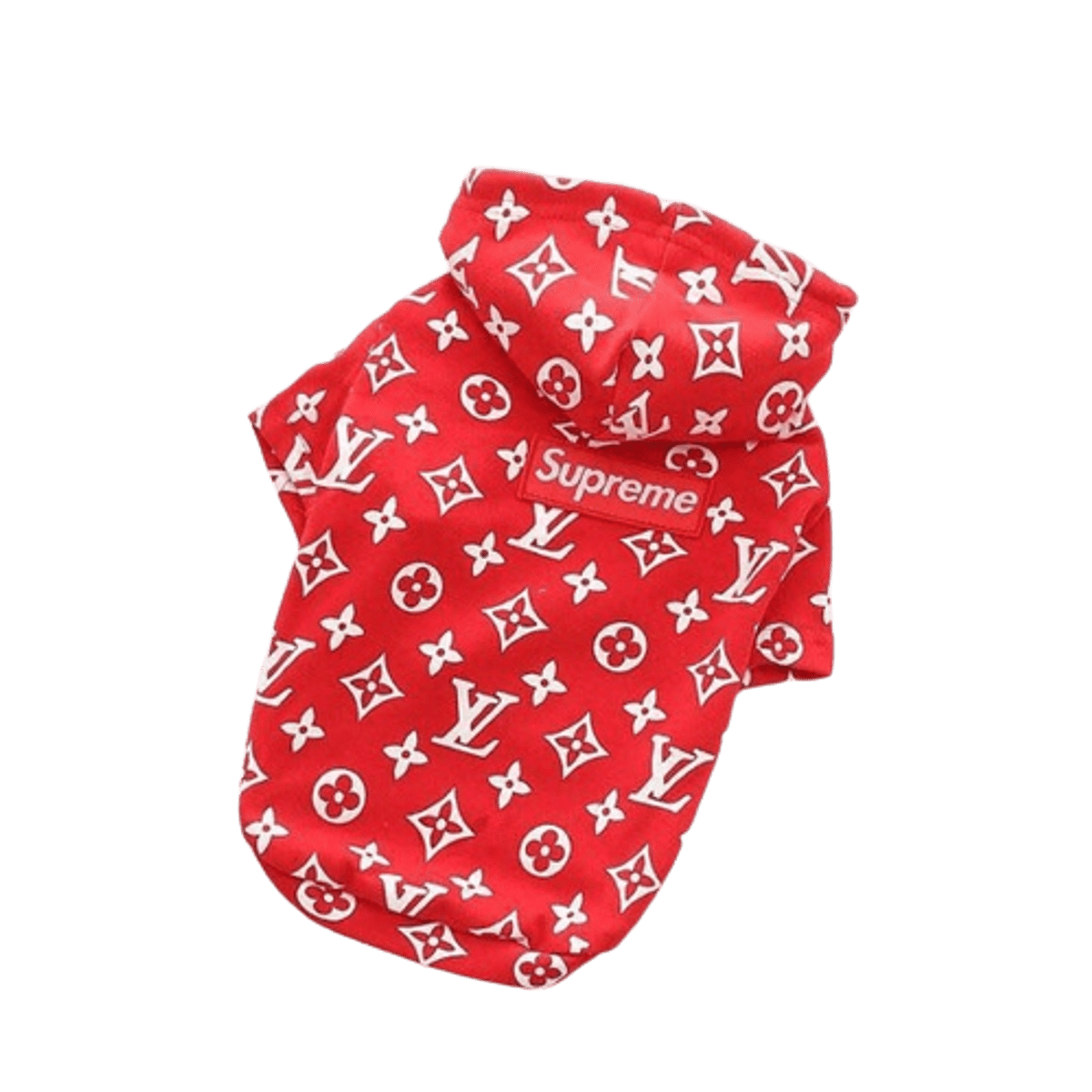Custom Supreme Louis Vuitton Dog Hoodie WHAT’S ON THE STAR?