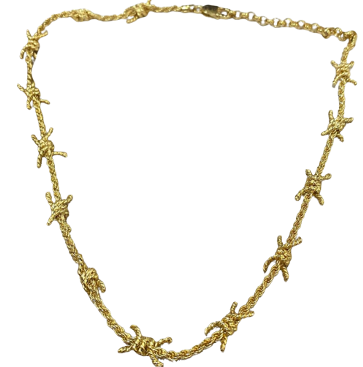 TooFastFor Barbed Wire Gold Necklace WHAT’S ON THE STAR?