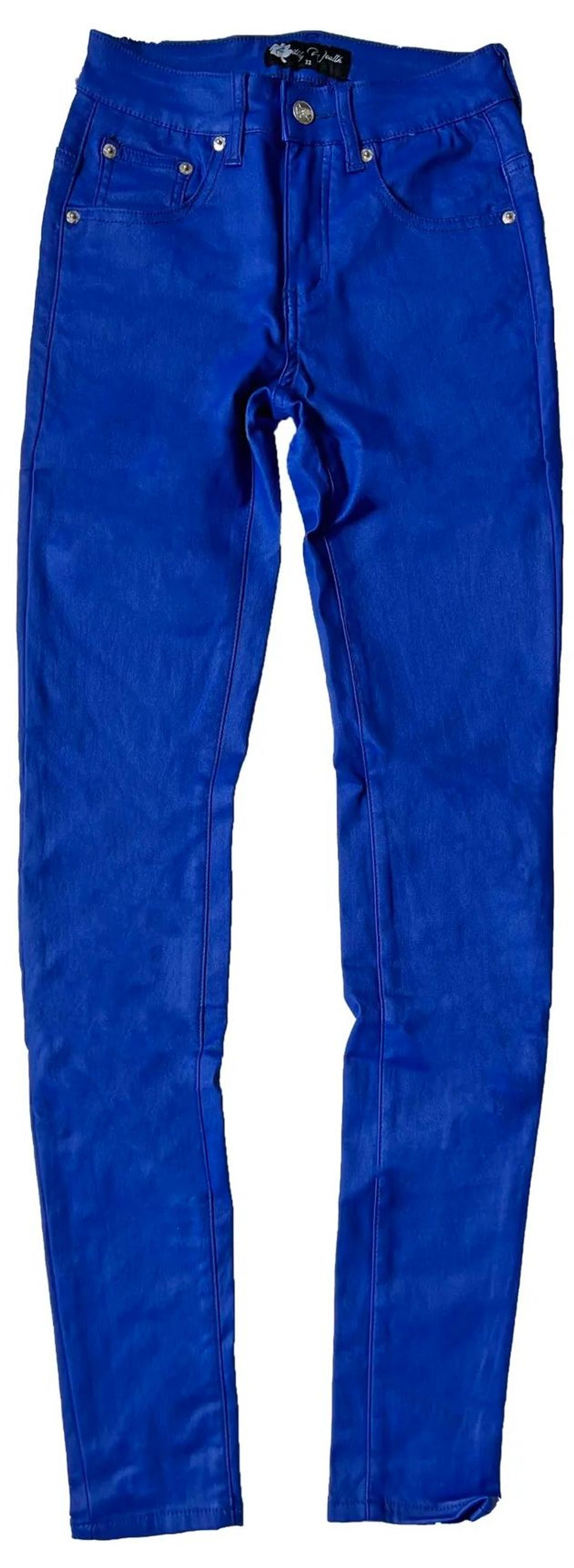 Filthy Wealth Blue Wax Denim Pants WHAT’S ON THE STAR?