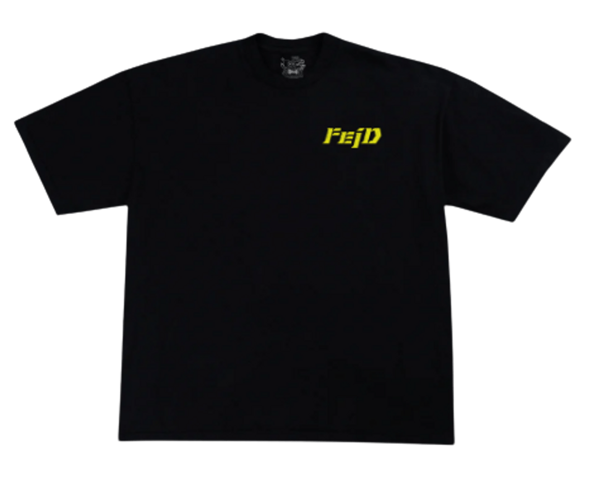 Feid Merch 2022 Cumpleanos Black Logo TShirt WHAT’S ON THE STAR?