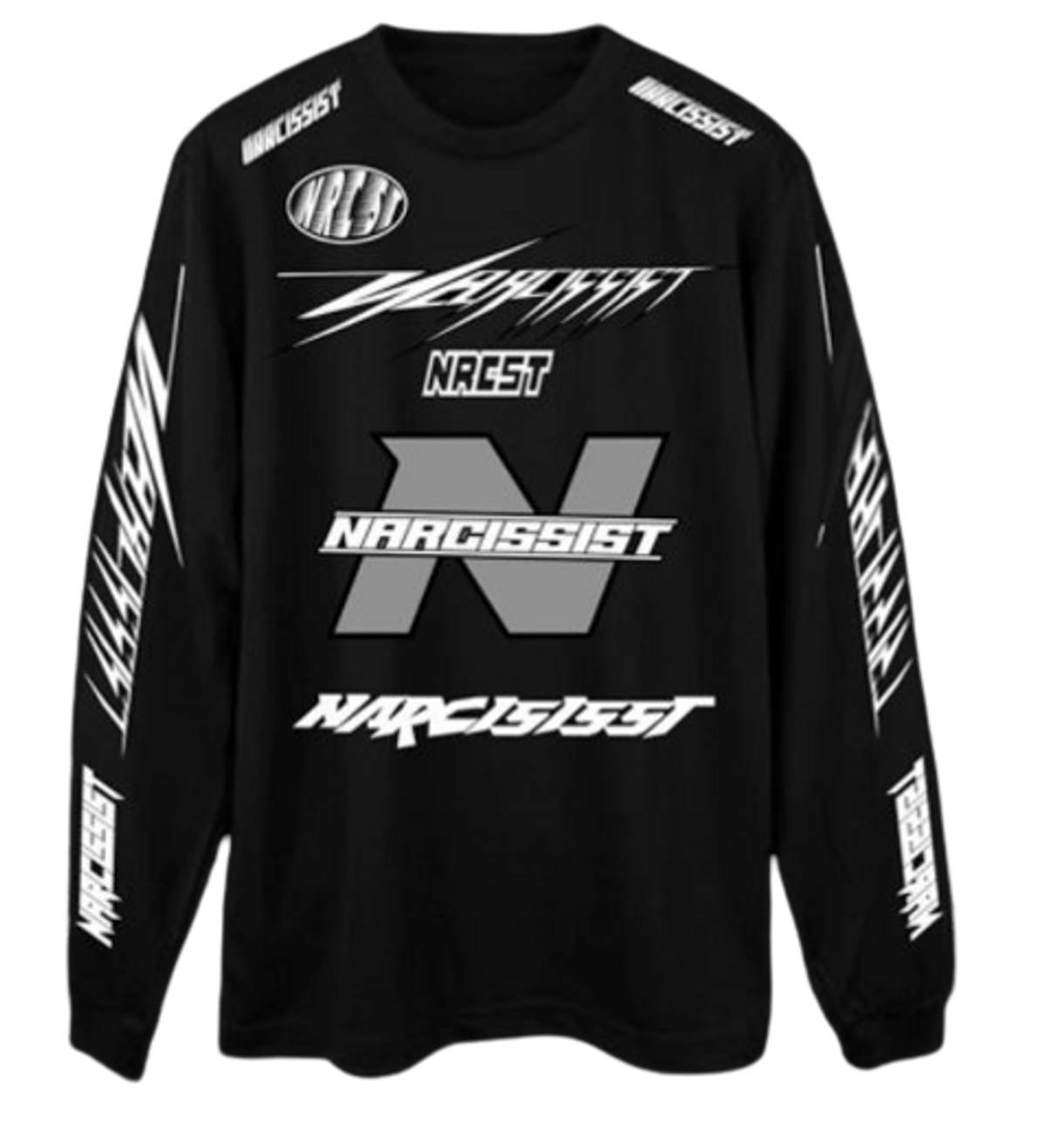 Playboi Carti Merch Narcissist Black Moto Jersey WHAT’S ON THE STAR?