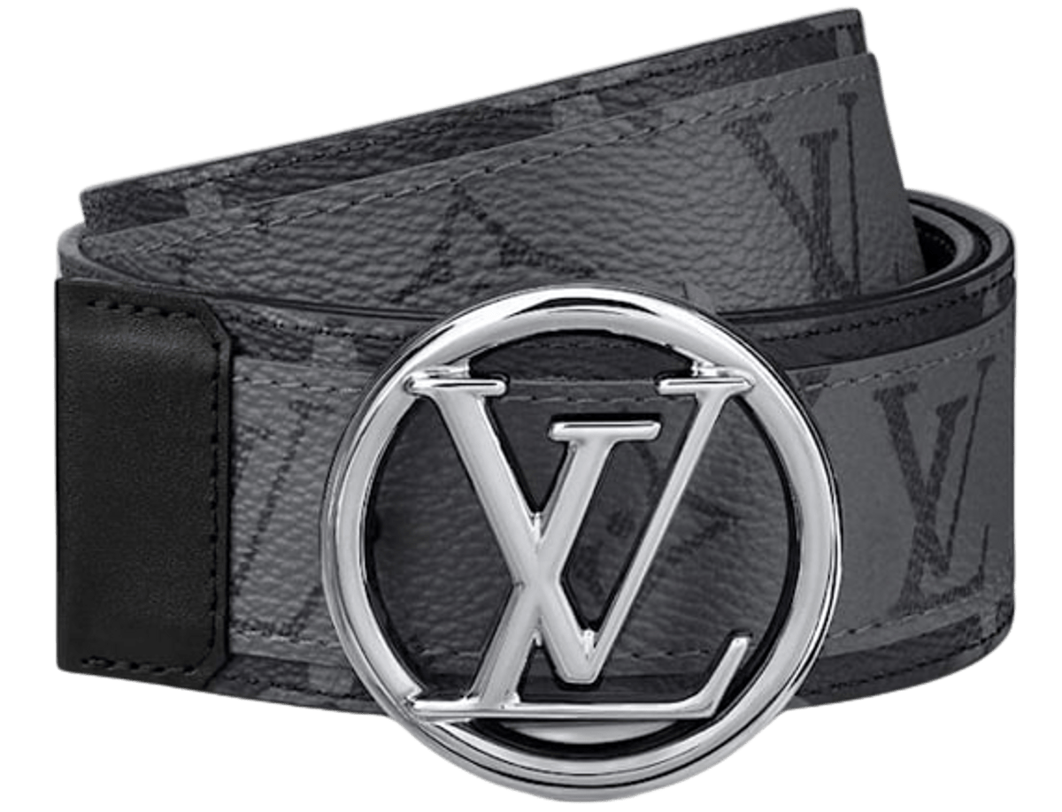 Louis Vuitton Grey LV Circle 40mm Reversible Belt WHAT’S ON THE STAR?