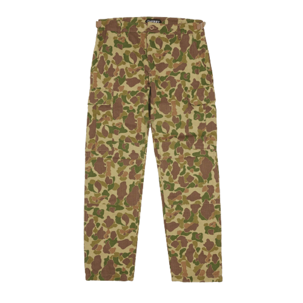 Cherry Herringbone Duck Camo Pants WHAT’S ON THE STAR?