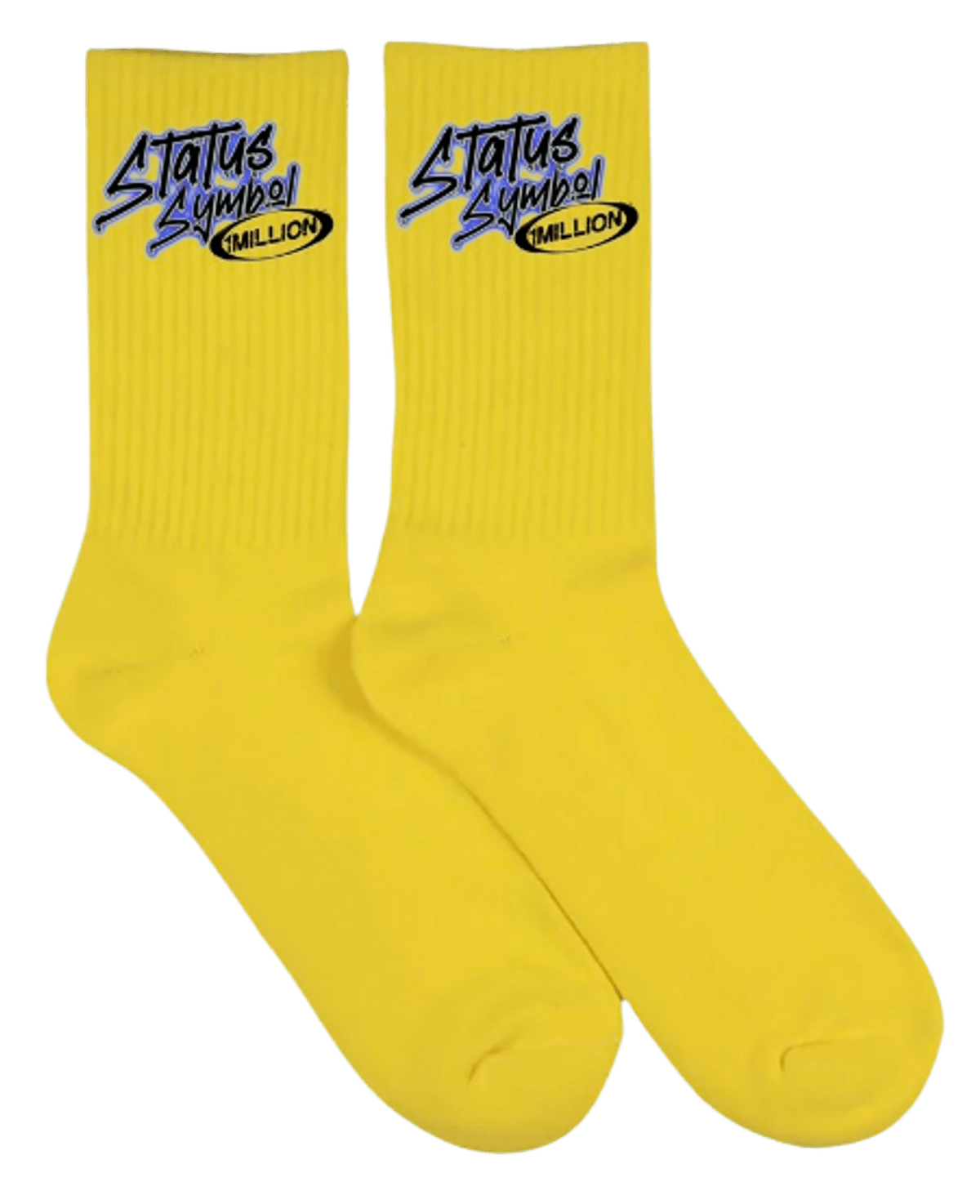 One Million Clothing Yellow Status Symbol Socks WHAT’S ON THE STAR?