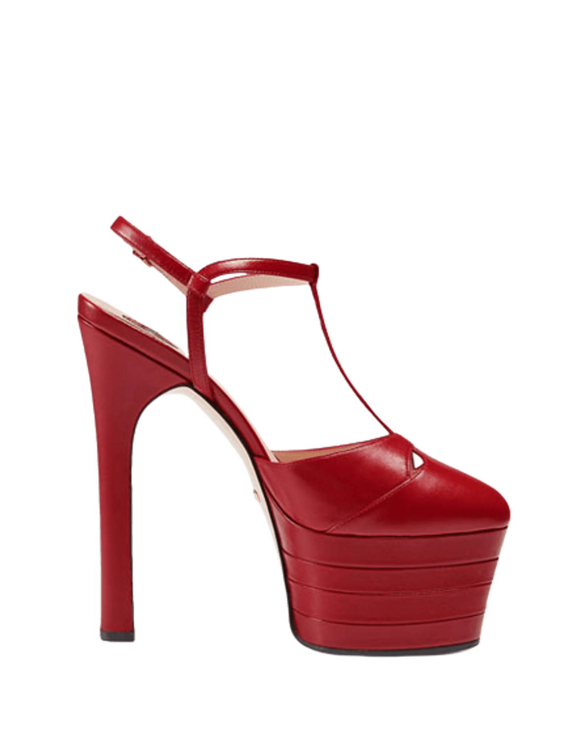 Gucci Angel Leather Platform Red Pumps WHAT’S ON THE STAR?