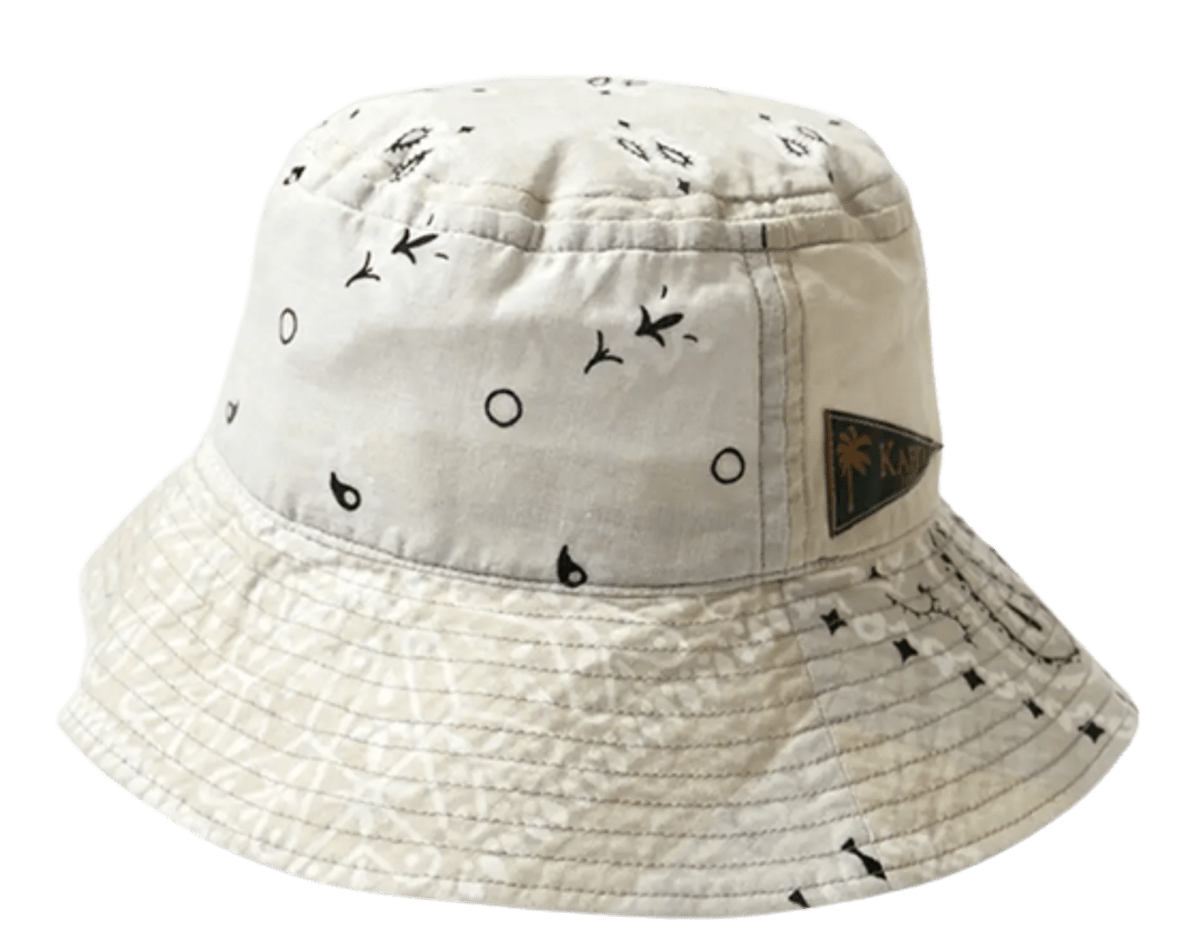 Kapital Bandana White Patchwork Bucket Hat WHAT’S ON THE STAR?