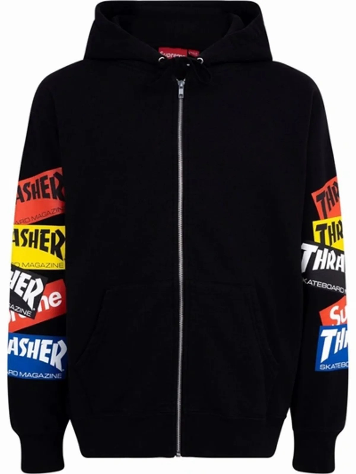 Supreme × Thrasher Zipup Hoodie In Schwarz WHAT’S ON THE STAR?