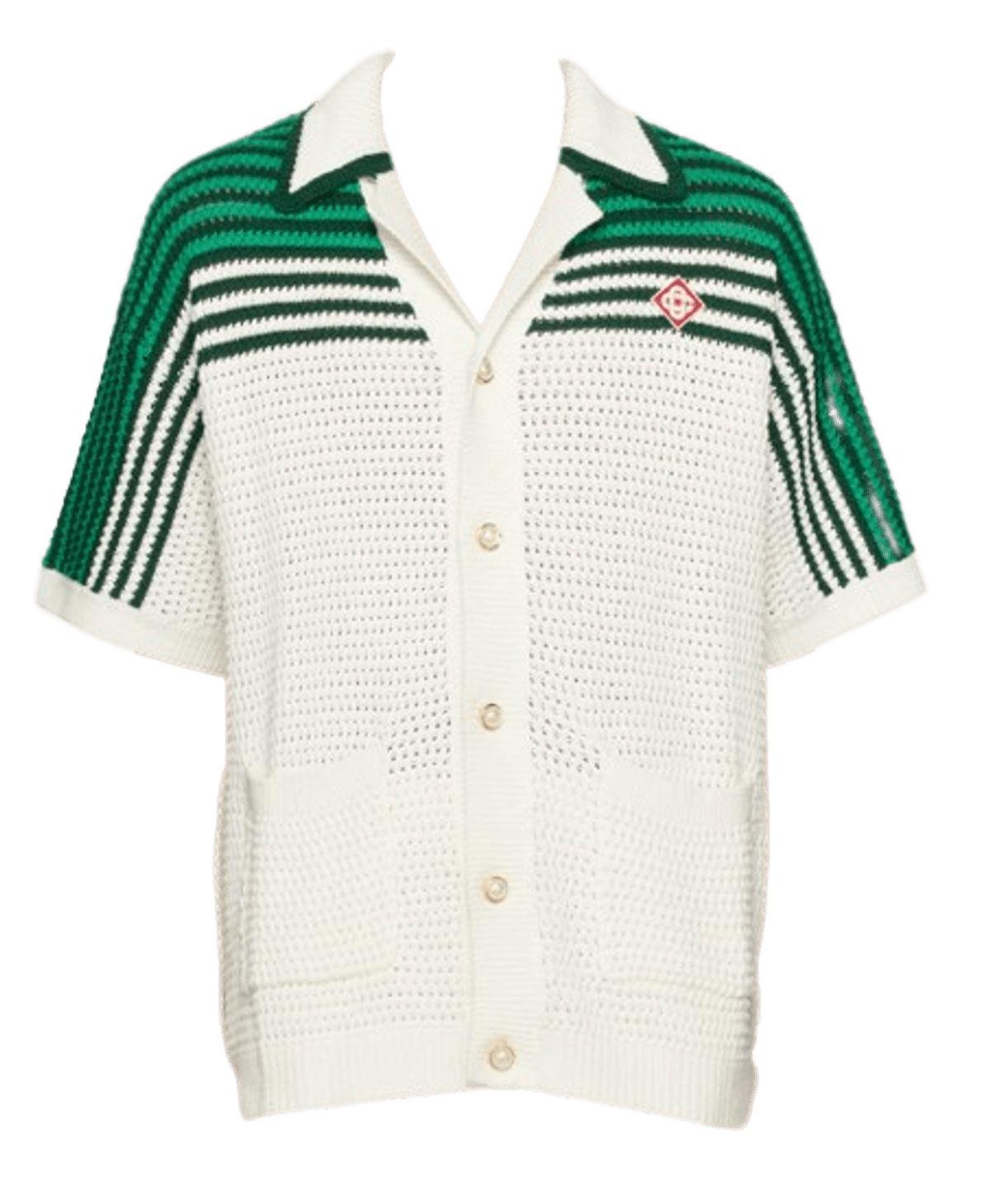 Casablanca White Green Tennis Shirt WHAT’S ON THE STAR?
