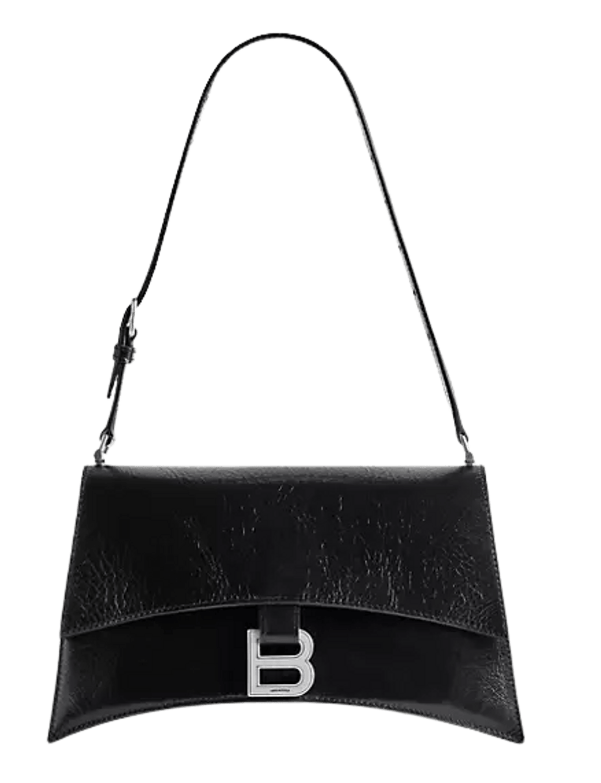Balenciaga Crush Sling Leather Black Shoulder Bag WHAT’S ON THE STAR?