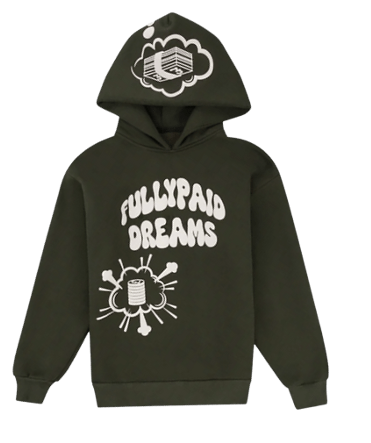 Fullypaid Khaki White Dreams Hoodie WHAT’S ON THE STAR?