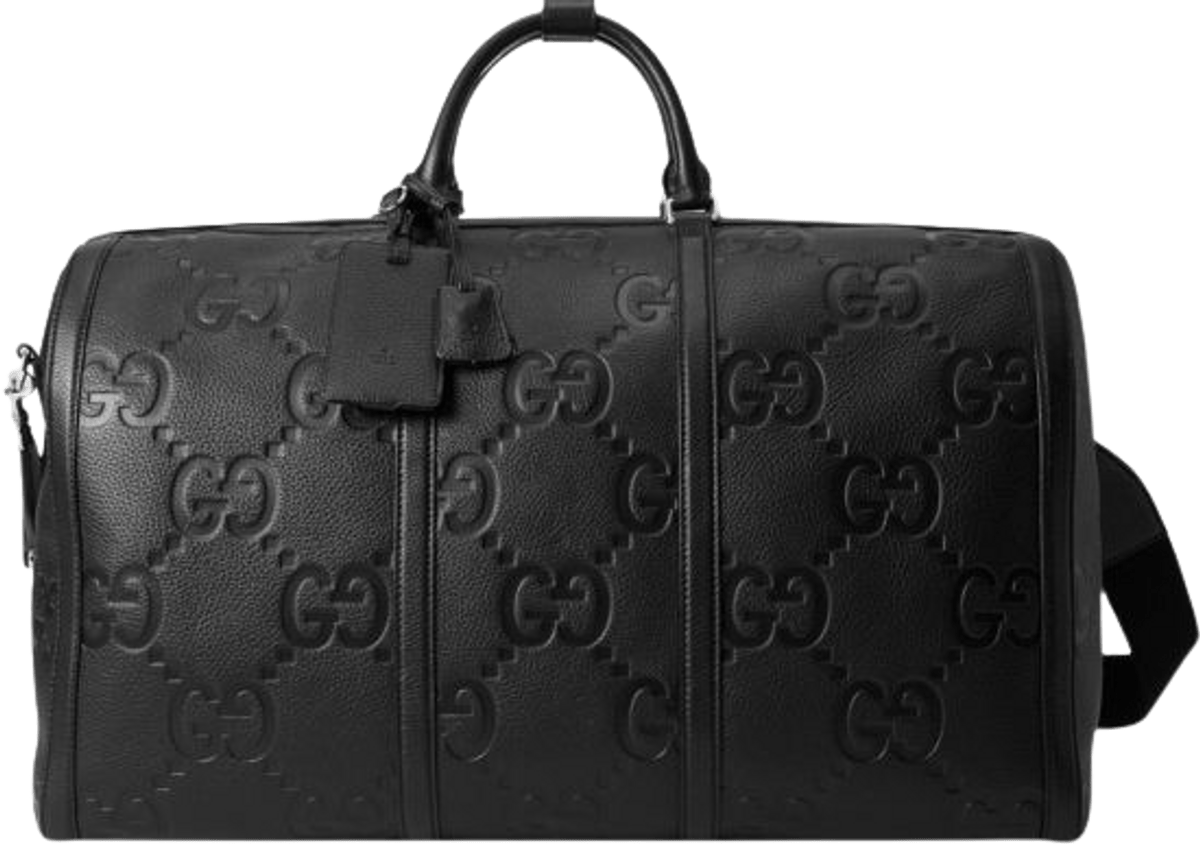 Gucci Black Jumbo Leather Travel Bag WHAT’S ON THE STAR?