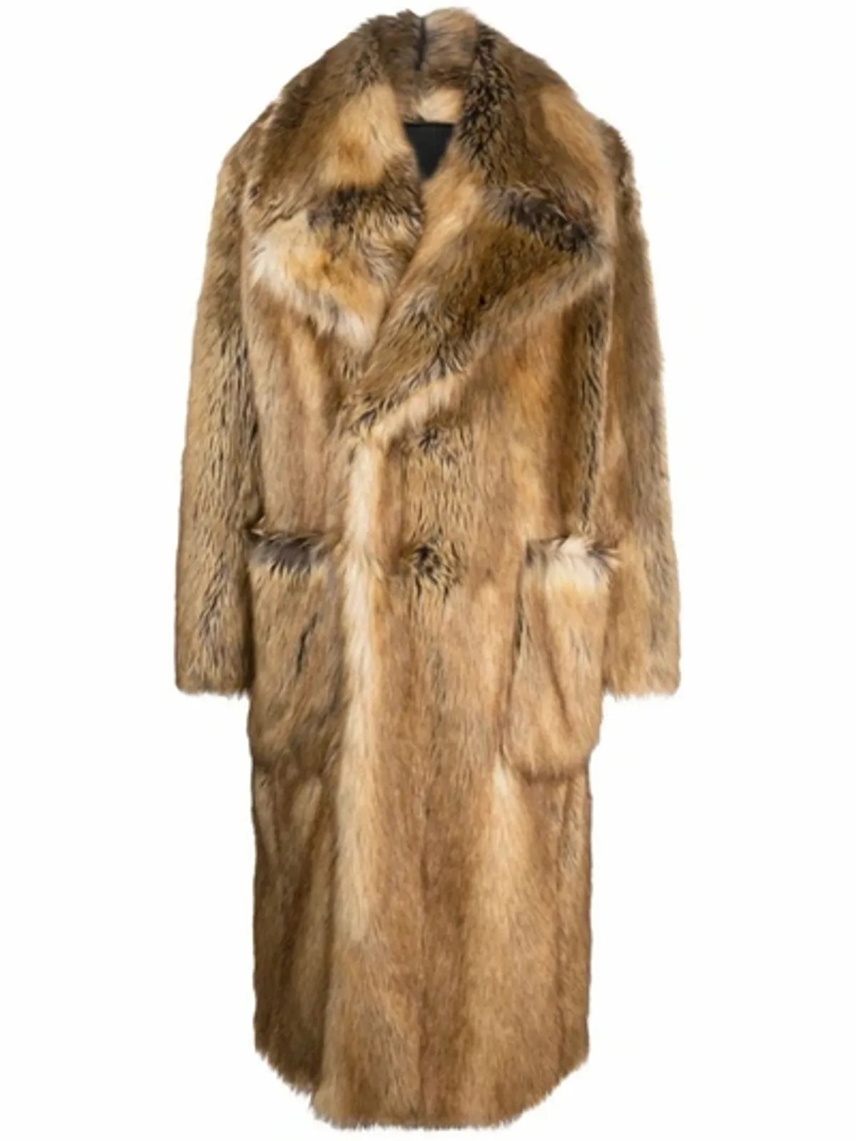 Givenchy Faux Fur Coat In Brown WHAT’S ON THE STAR?