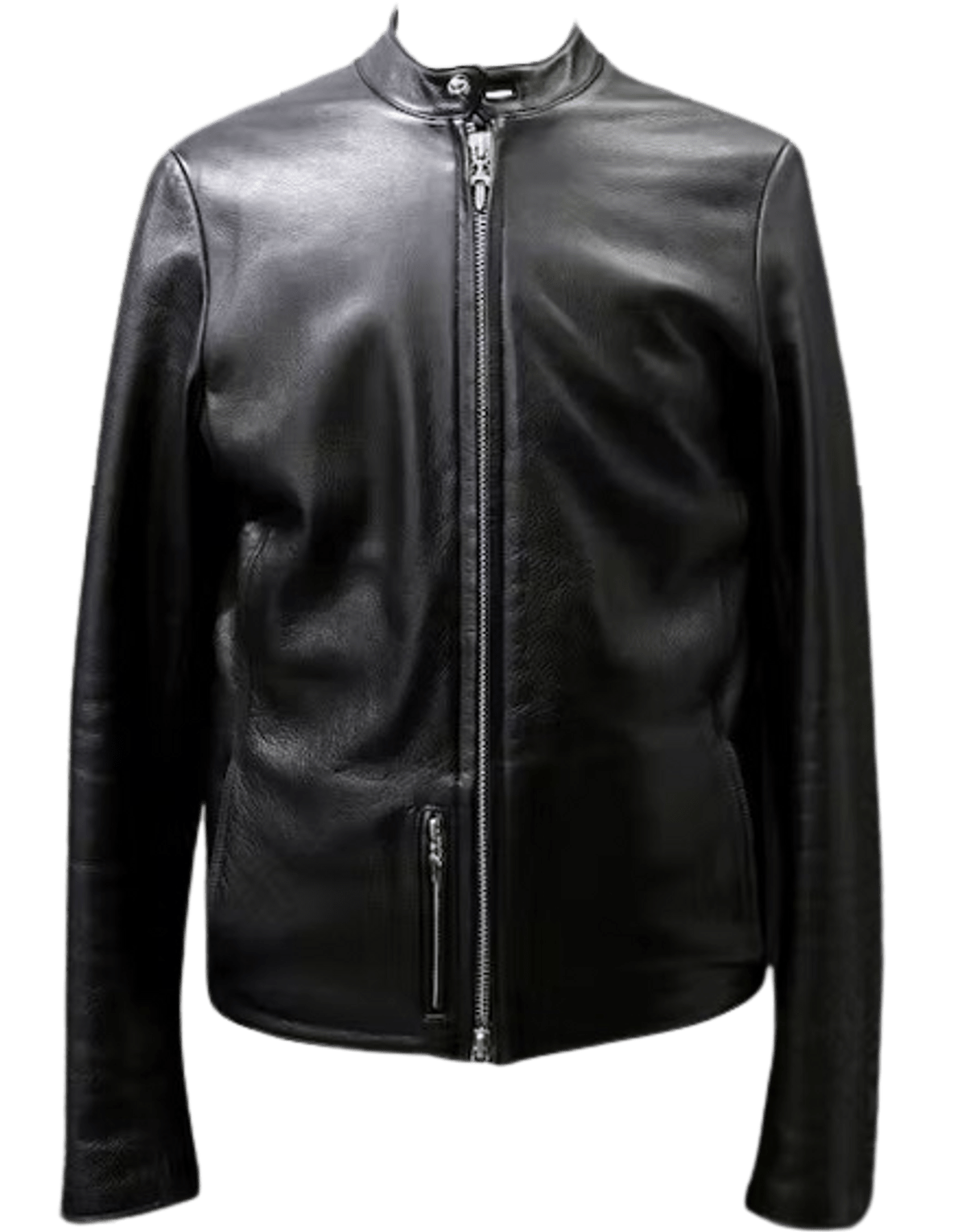 Chrome Hearts Straight Single Zipper Leather Jacket WHAT’S ON THE STAR?
