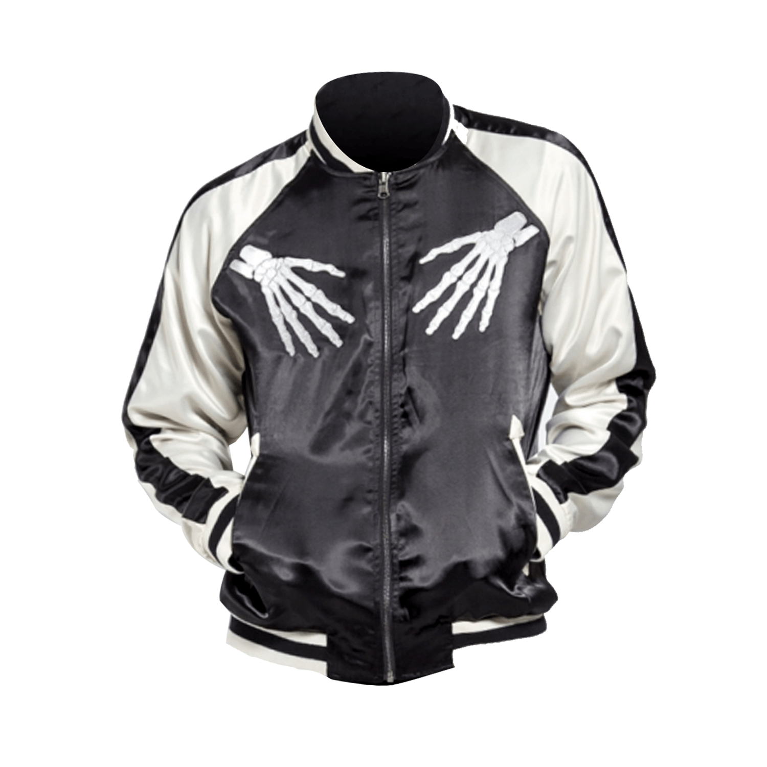 Tripp NYC Skull Print Reversible Bomber Jacket WHAT’S ON THE STAR?