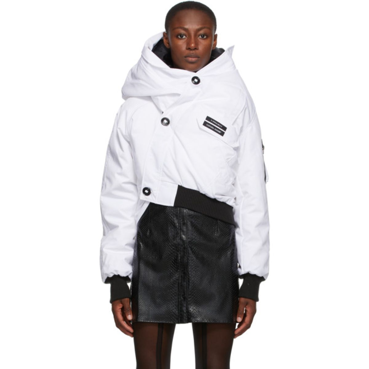 Y/Project Y/project White Canada Goose Edition Down Chilliwack Jacket