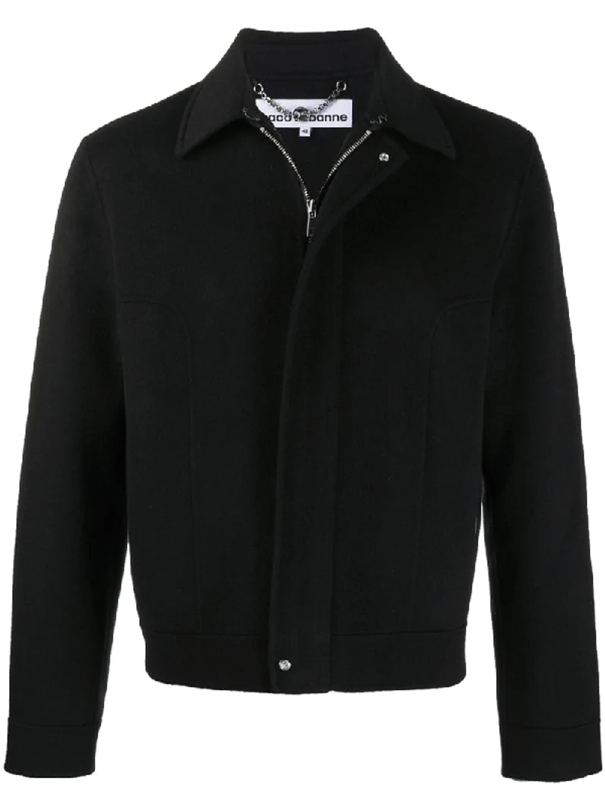 Paco Rabanne Double Face Wool & Cashmere Jacket In Black WHAT’S ON
