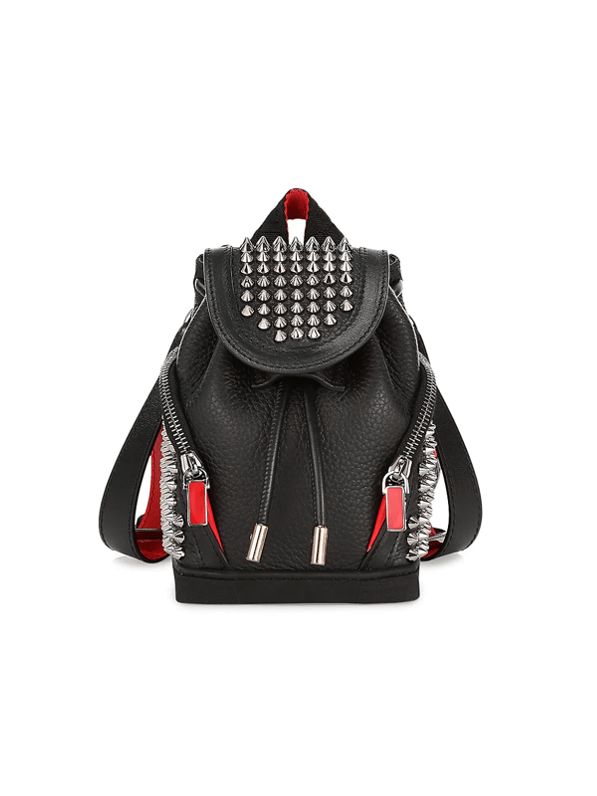 Christian Louboutin Men's Mini Explorafunk Studded Leather Crossbody