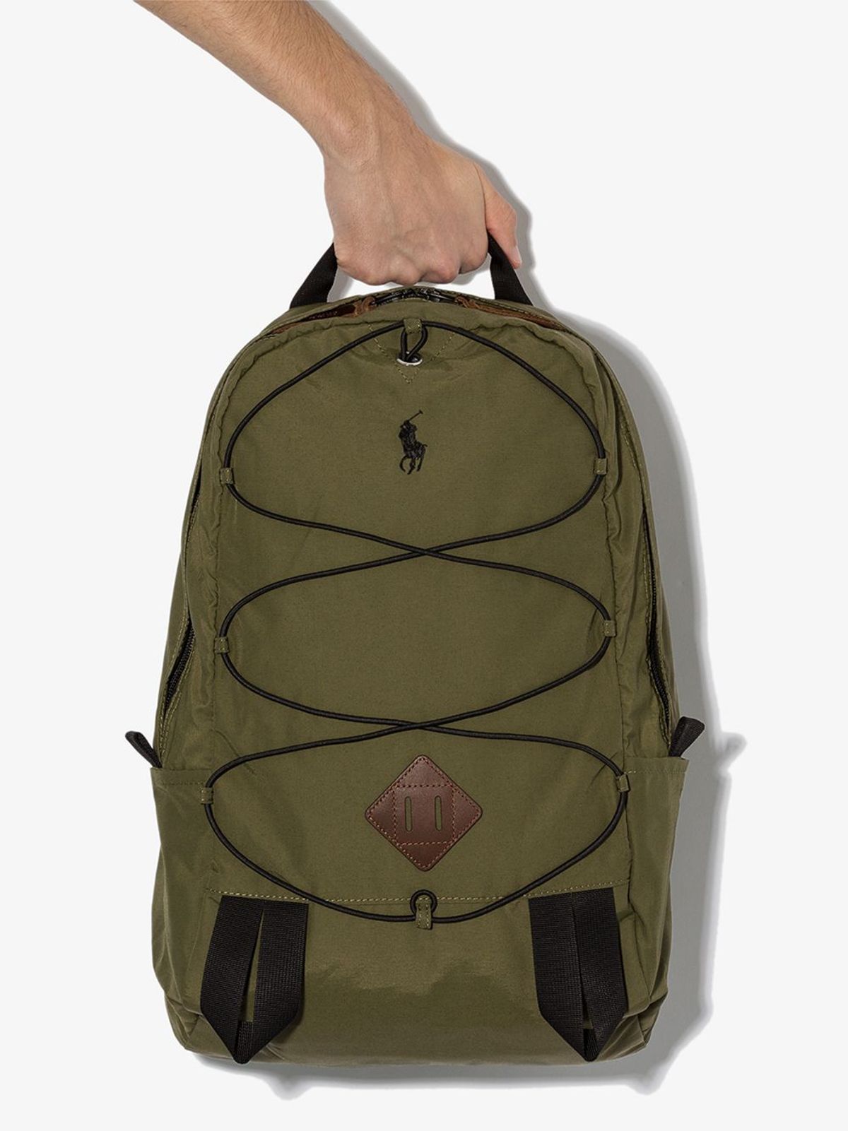 Polo Ralph Lauren Green Lightweight Mountain Backpack WHAT’S ON THE STAR?