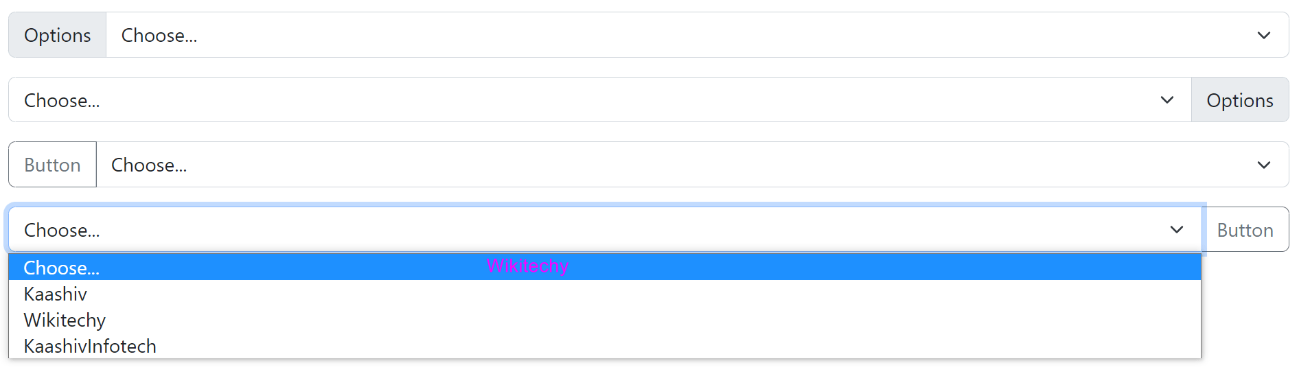 Bootstrap Input Group Input Groups in Bootstrap with Examples Wikitechy