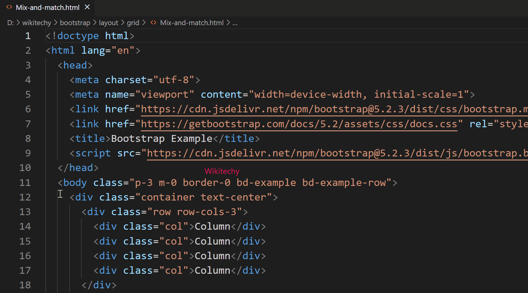 Bootstrap Grid System Bootstrap Grid Examples Wikitechy