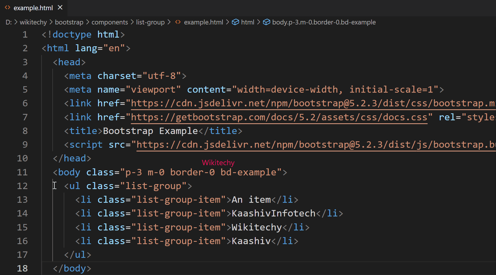 Bootstrap List Group List group in Bootstrap with Examples Wikitechy