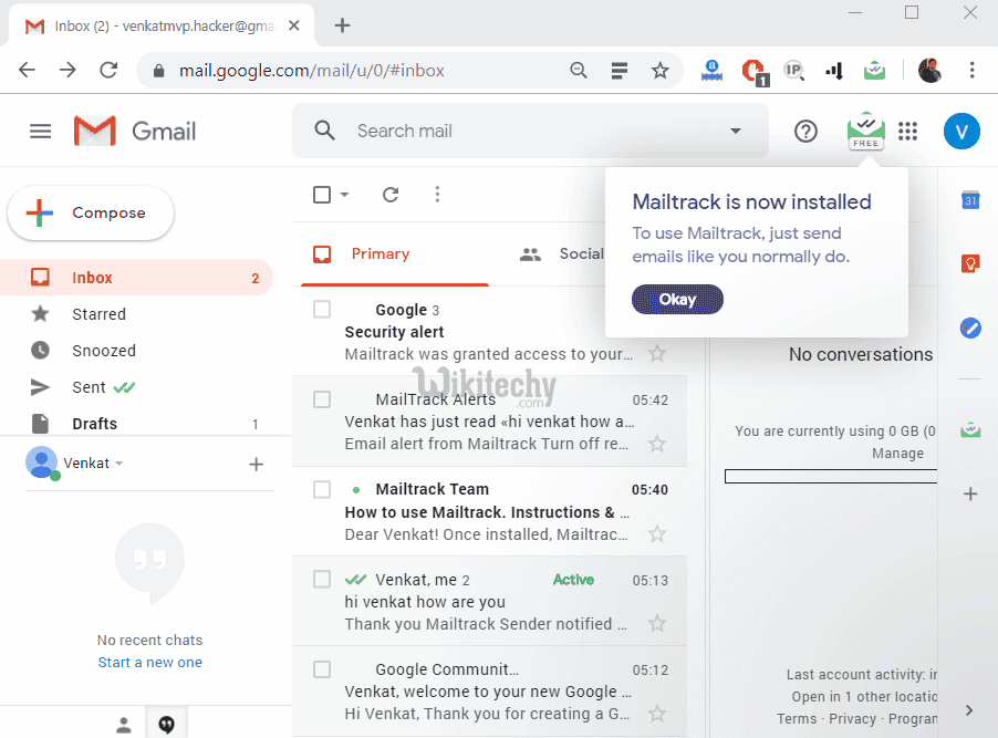 [100 Working] Email Tracking for Gmail Tricks wikitechy