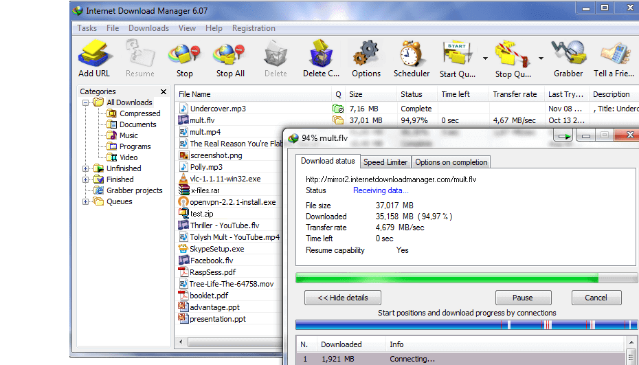 Free Download Manager download everything from the internet
