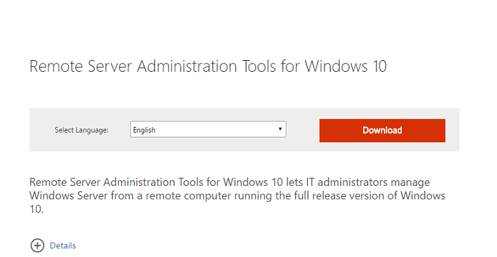 Remote Server Administration Tools (RSAT) updated for Windows 10