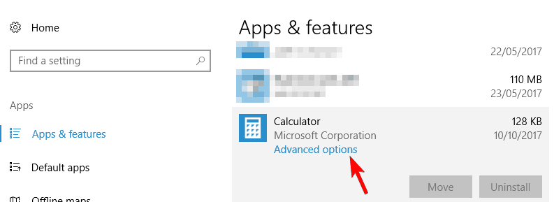 How can I fix Calculator if it doesn't work on Windows 10?