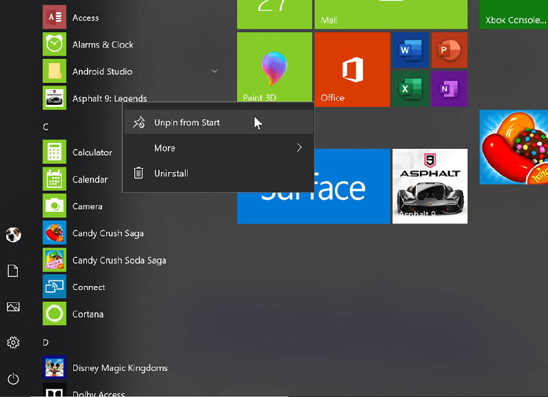 Windows Key opens start menu, but then typing does not activate.