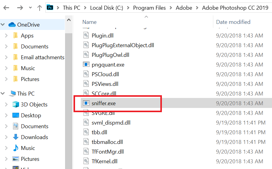 Fix has encountered a problem with display driver