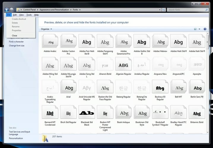 How to install and manage fonts in Windows 10 [Quick Guide]