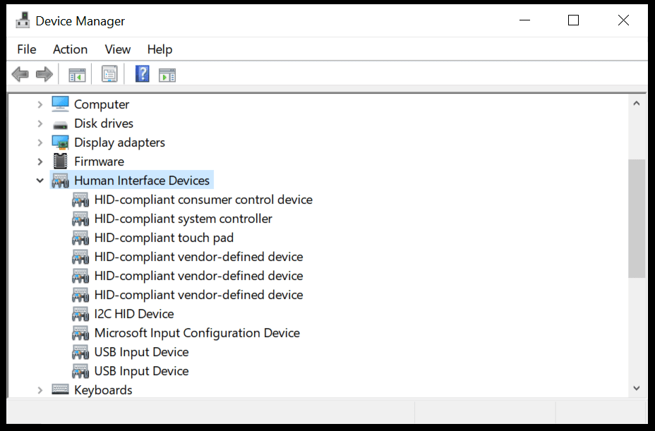 How do I reinstall the touch screen driver?