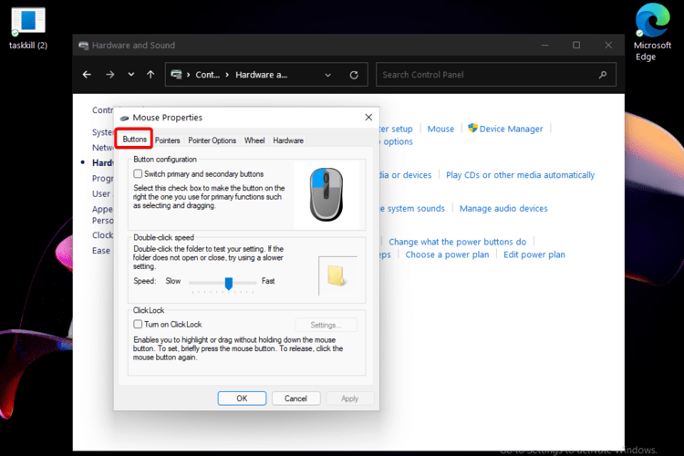 Comment modifier les paramètres de la souris dans Windows 11.
